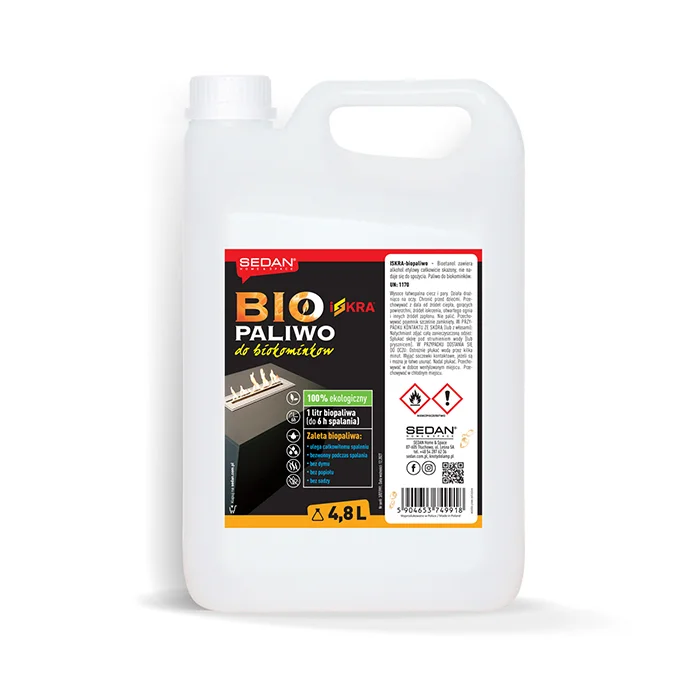 ISKRA Biopaliwo do kominka, 4,8 L — Sedan
