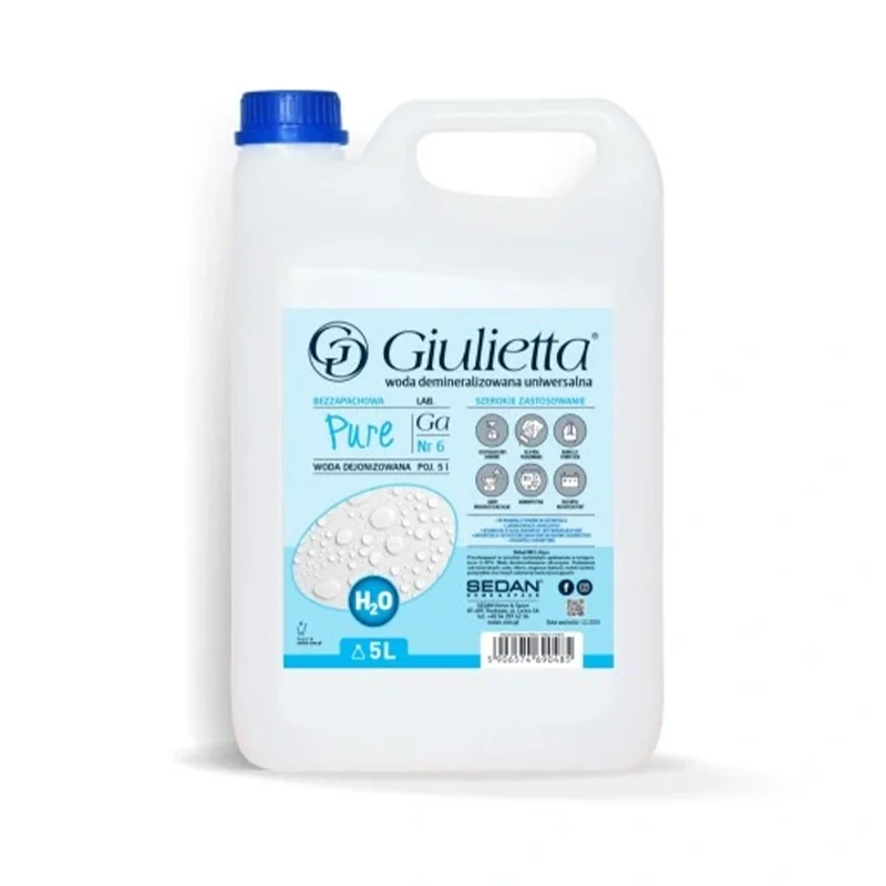 GIULIETTA Pure woda demineralizowana, 5 L — Sedan
