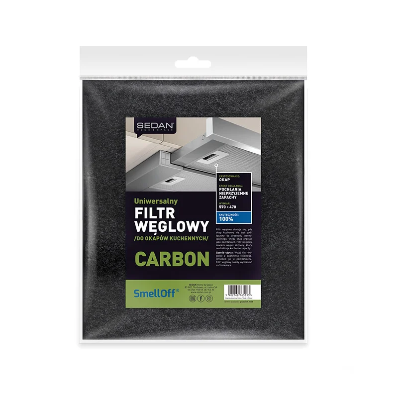 SmellOff Filtr do okapów kuchennych — Sedan