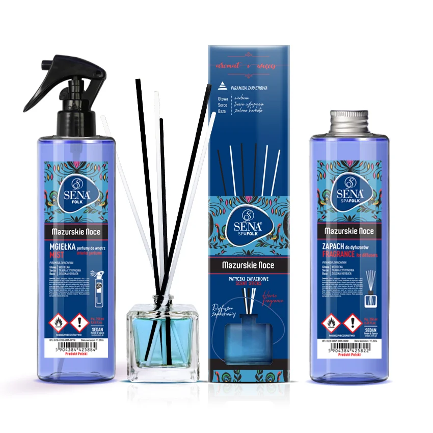 SENA FOLK Zestaw 3-elementowy, mazurskie noce — Sedan