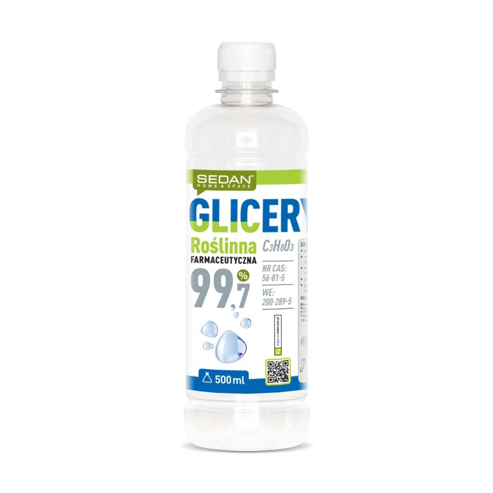 Gliceryna roślinna farmaceutyczna 99,5%, 500 ml — Sedan