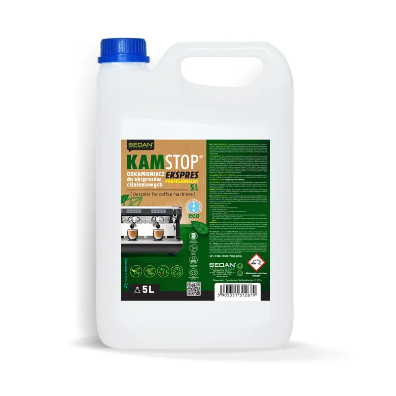 KAMSTOP Ekspres ekologiczny odkamieniacz w płynie, 5 L — Sedan