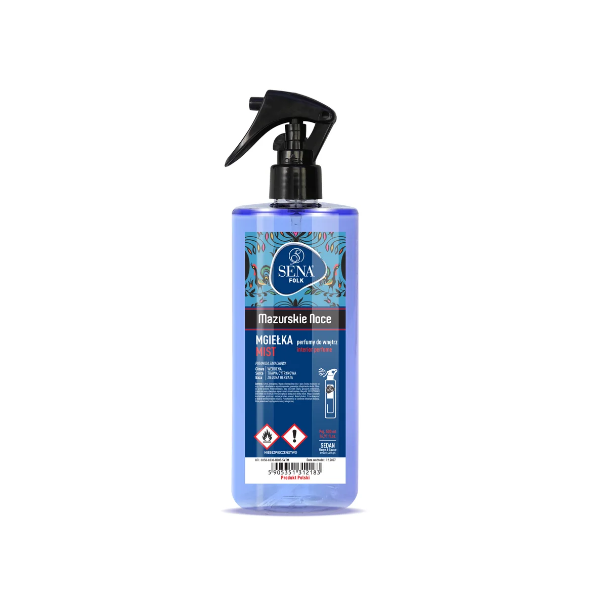 SENA FOLK Mgiełka zapachowa, 500 ml mazurskie noce — Sedan