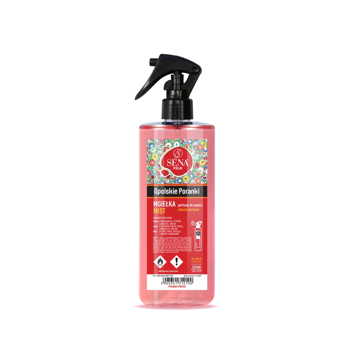 SENA FOLK Mgiełka zapachowa, 500 ml opolskie poranki — Sedan
