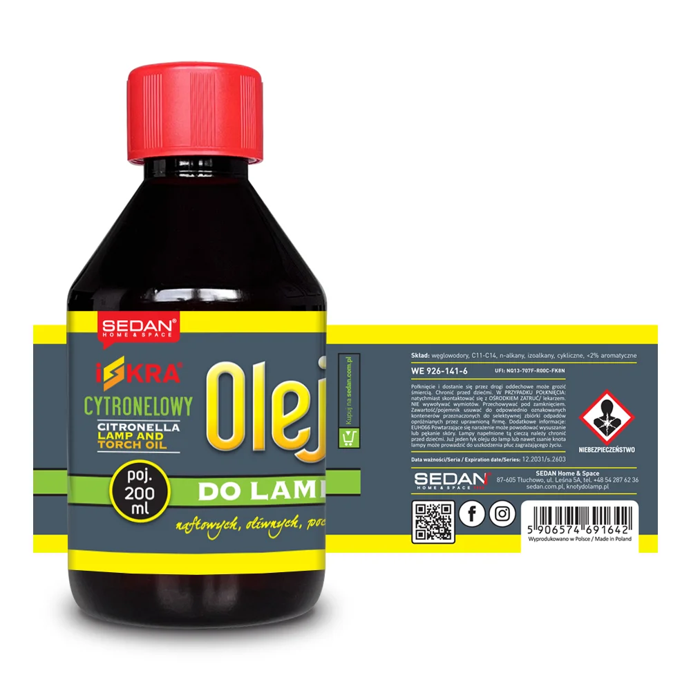 ISKRA Olej cytronelowy do lamp, 200 ml — zdjęcie 2