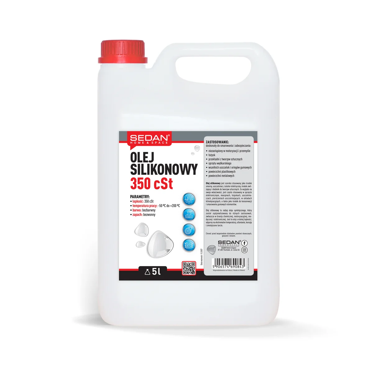 Olej silikonowy 350 cSt, 5 L — Sedan