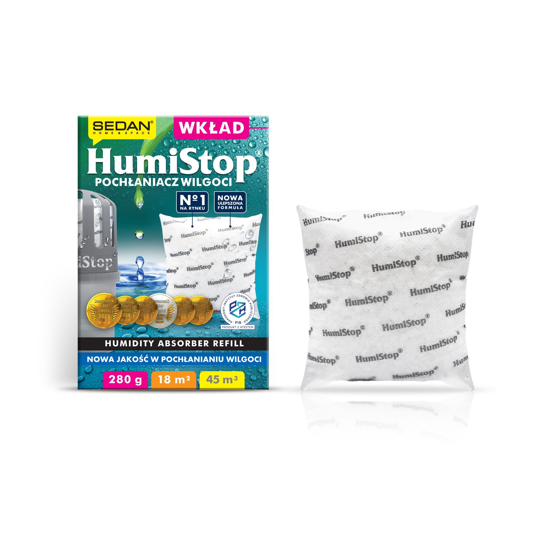 Wkład do pochłaniacza wilgoci HumiStop — Sedan