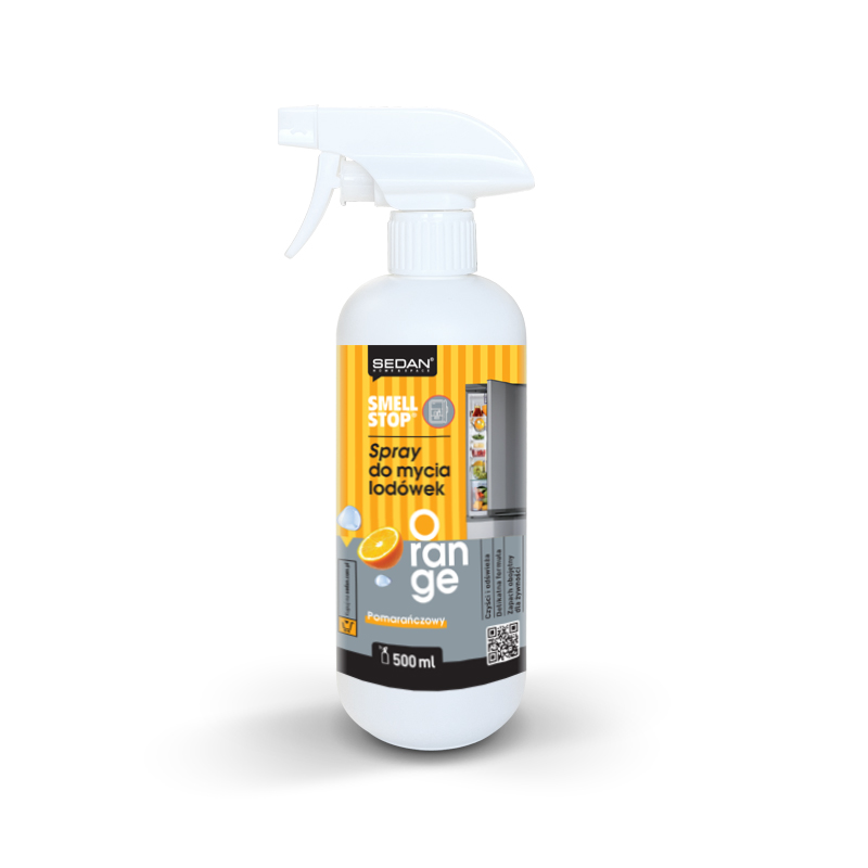 SmellStop Spray do mycia lodówek 500 ml, Pomarańczowy