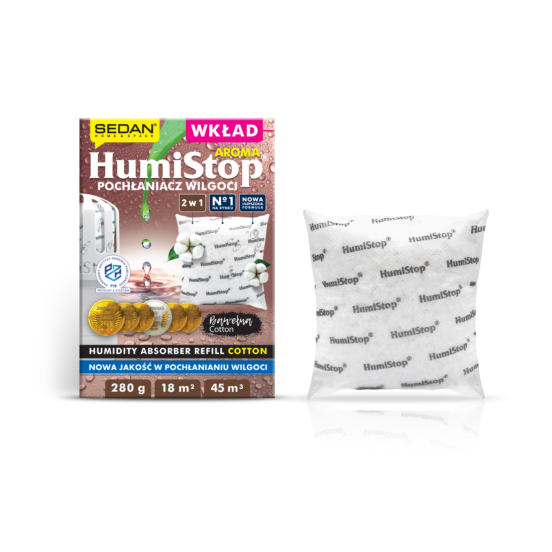 Wkład HumiStop AROMA Bawełna — Sedan