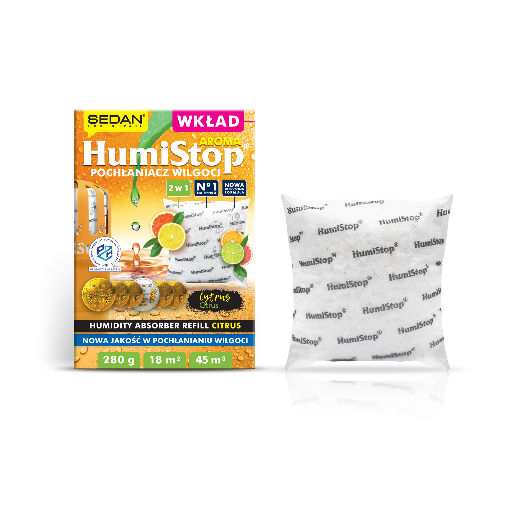 Wkład HumiStop AROMA Cytrus — Sedan