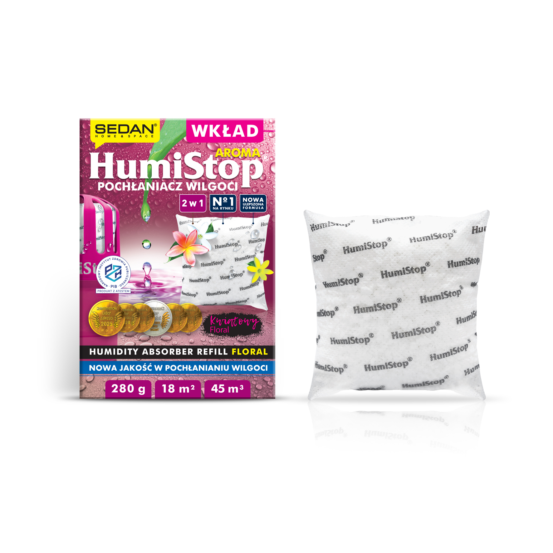 Wkład HumiStop AROMA Kwiatowy — Sedan