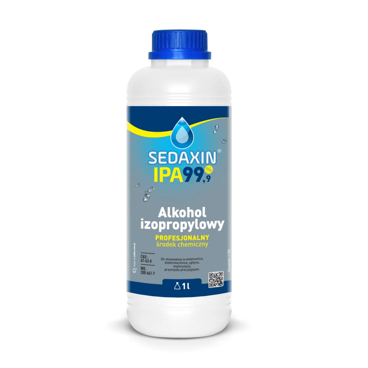 Sedaxin IPA alkohol izopropylowy 99,9%, odłuszczacz, 1 L — Sedan