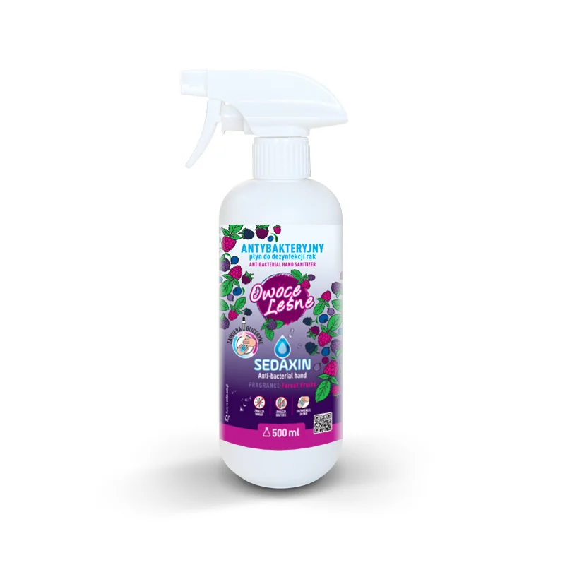 SEDAXIN Płyn do dezynfekcji rąk 500 ml, owoce leśne — Sedan