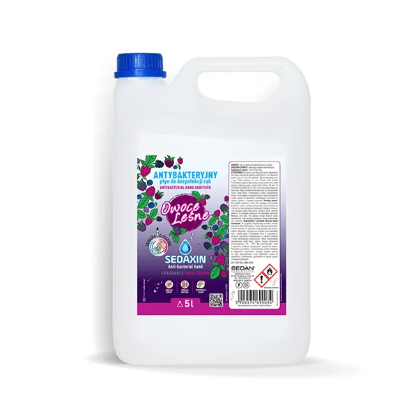SEDAXIN Płyn do dezynfekcji rąk 5 L, owoce leśne — Sedan
