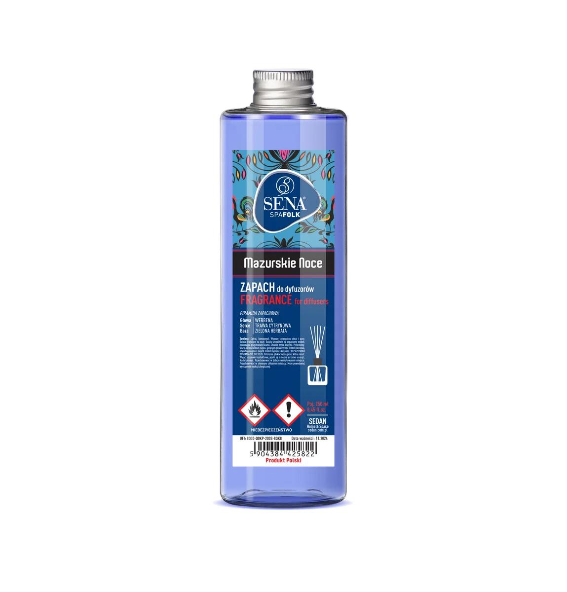 SENA FOLK Zapas do dyfuzora, 250 ml mazurskie noce — Sedan