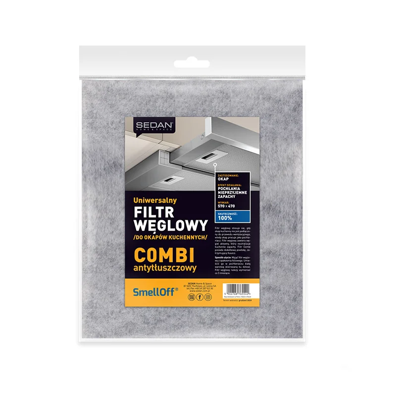 SmellOff Combi Filtr do okapów kuchennych — Sedan