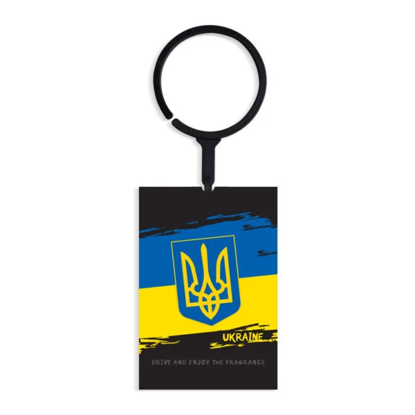 Zawieszka zapachowa FLAGA do auta, Państwa, Ukraina — Sedan