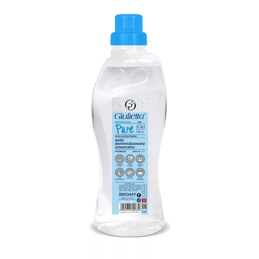 GIULIETTA Pure woda demineralizowana, 1 L — Sedan