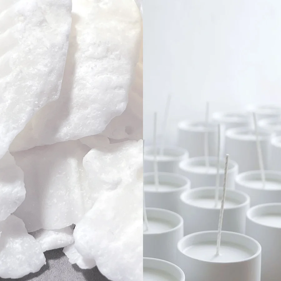 Naturalny wosk sojowy ISKRA 1 kg, do produkcji świec odlewanych — zdjęcie 2