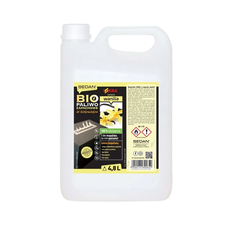 ISKRA Biopaliwo zapachowe do kominka 4,8 L, wanilia — Sedan