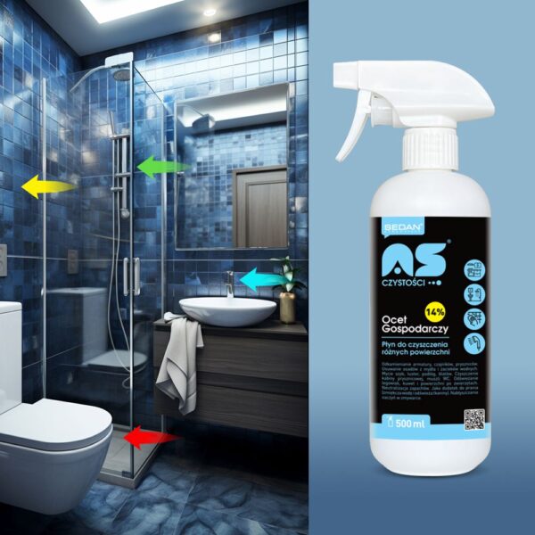 Ocet gospodarczy AS CZYSTOSCI 14% 500ml - obrazek 4